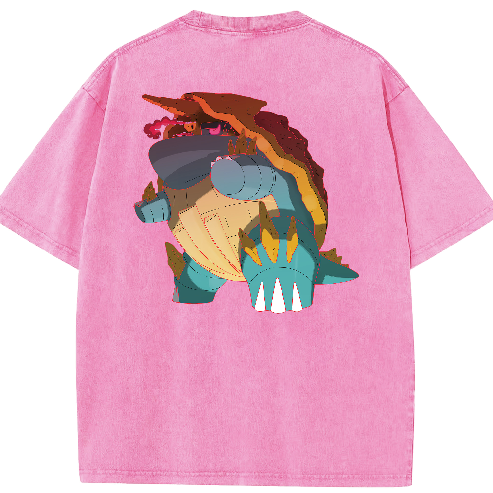 （画像用） ポケットモンスター Pokémon 綿100% ヴィンテージ風 半袖Tシャツ（背面プリント）